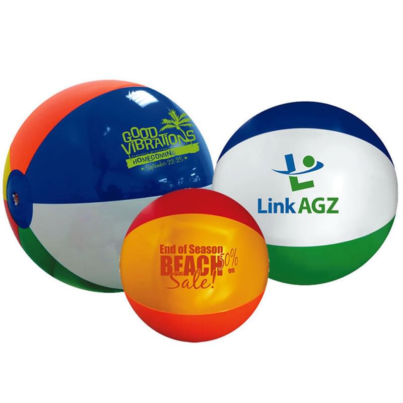 6" Multi-Colored Beach Balls