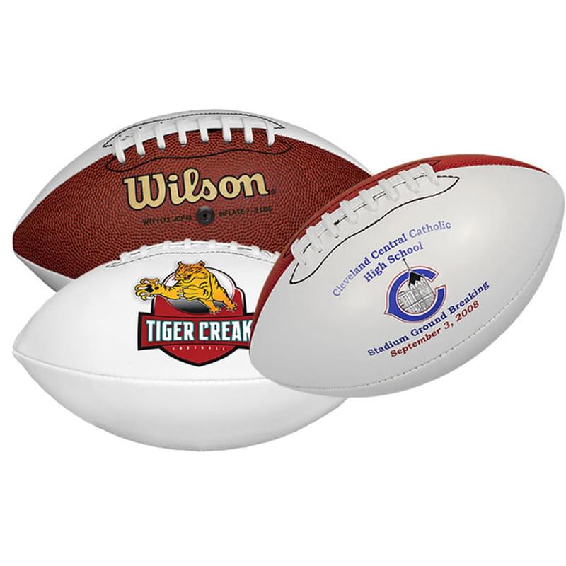 10" Wilson&reg; Mid-Size Synthetic Leather Signature Football