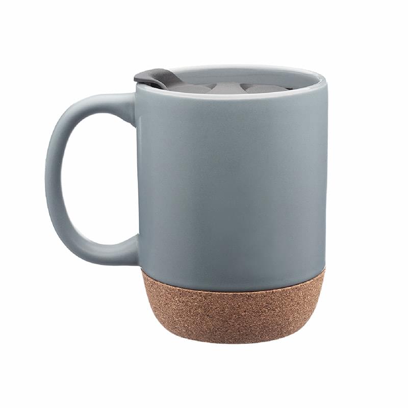 13 Oz. Cork Bottom Ceramic Mug
