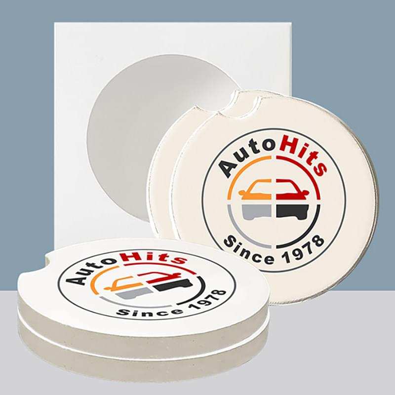 Absorbent Stone Car Coaster (2 Pack)