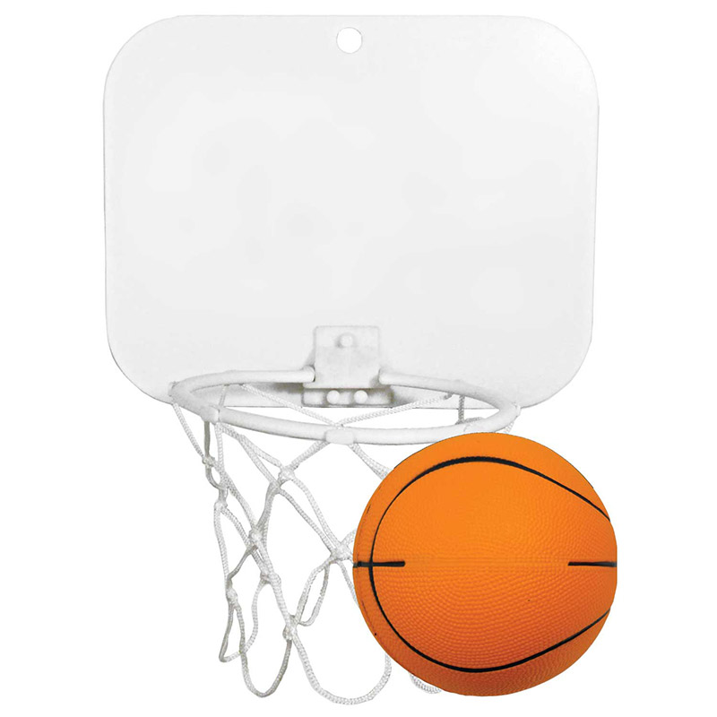 Mini Basketball Backboard w/4" Unimprinted Foam Basketball