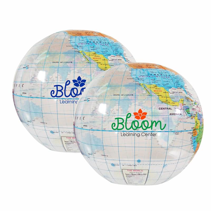 12" Globe Beach Ball