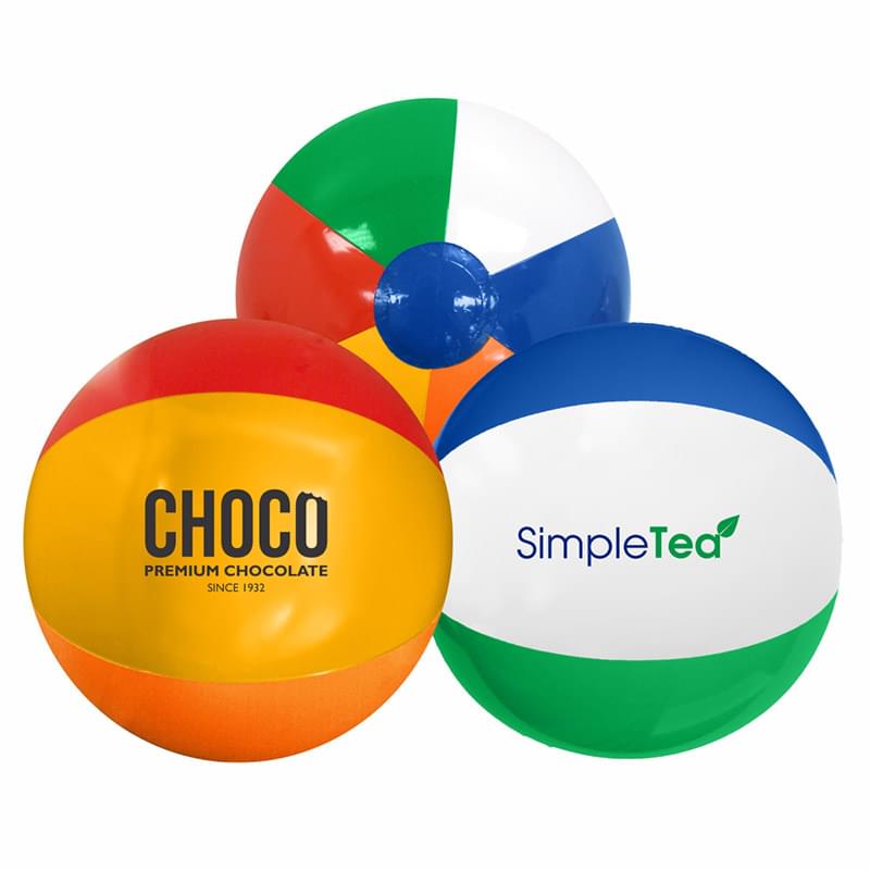 6" Multi-Colored Beach Ball