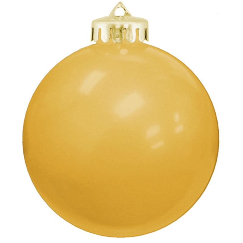 3 1/4" Glossy Round Shatterproof Ornaments (USA)