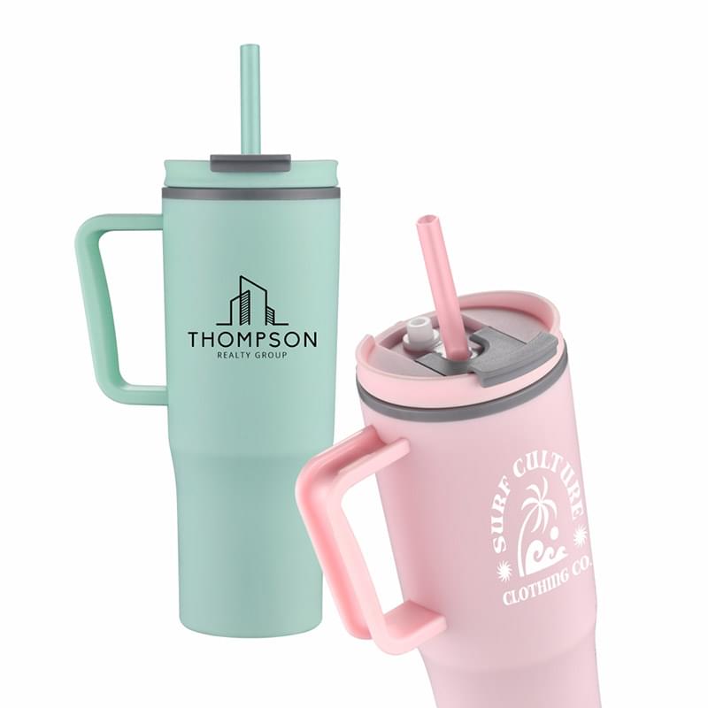 30 Oz Double Wall Plastic Travel Mug