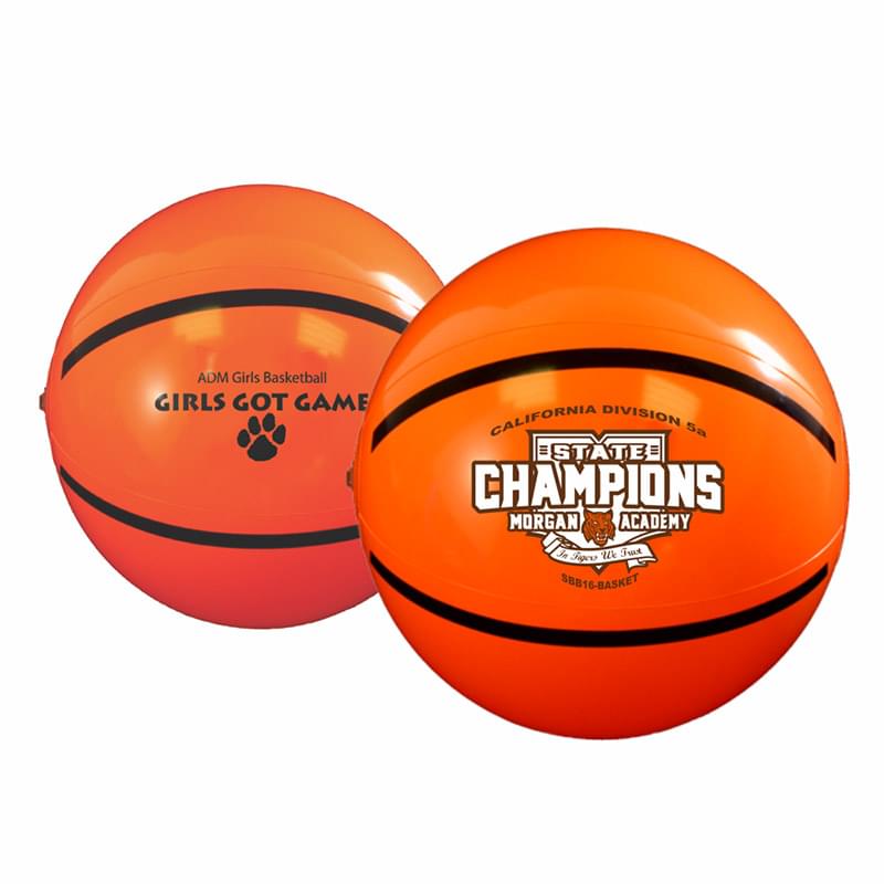 16" Sport Beach Ball - Basketball