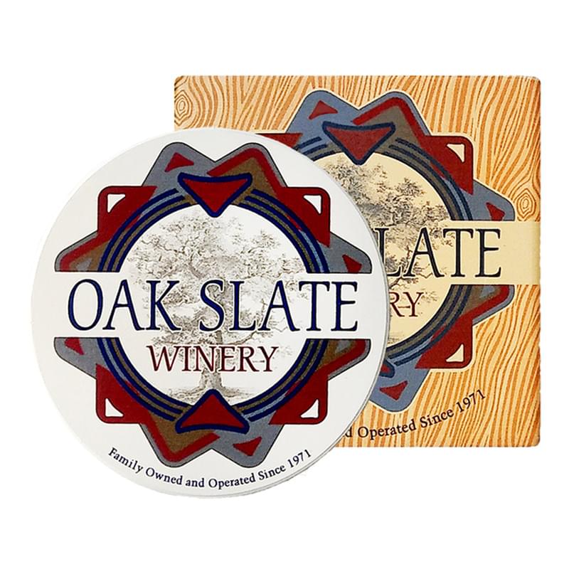 Square Absorbent Stone Coasters (4-Pack)