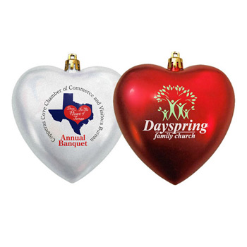 4" Heart Shatterproof Ornament