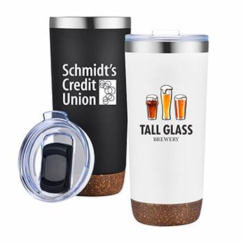 22 Oz. Cork Bottom Travel Tumblers