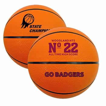 7" Mini Rubber Basketball