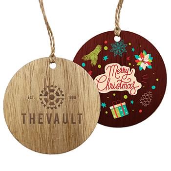 3" Wood Ornament - Round