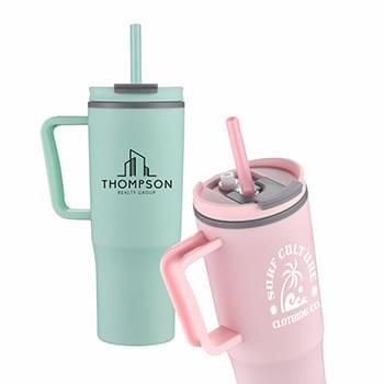 30 Oz Double Wall Plastic Travel Mug